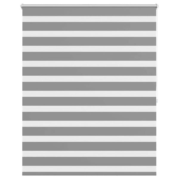 vidaXL Zebra Roller Blind 140.9 x 175 cm, fabric width 136.7 cm, grey