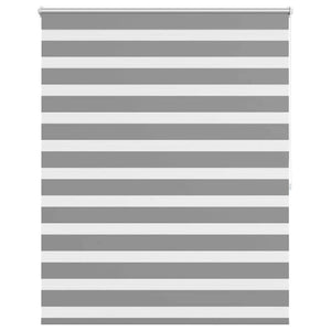 vidaXL Zebra Roller Blind 140.9 x 175 cm, fabric width 136.7 cm, grey