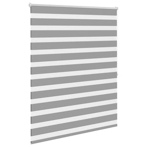 vidaXL Zebra Roller Blind 140.9 x 175 cm, fabric width 136.7 cm, grey