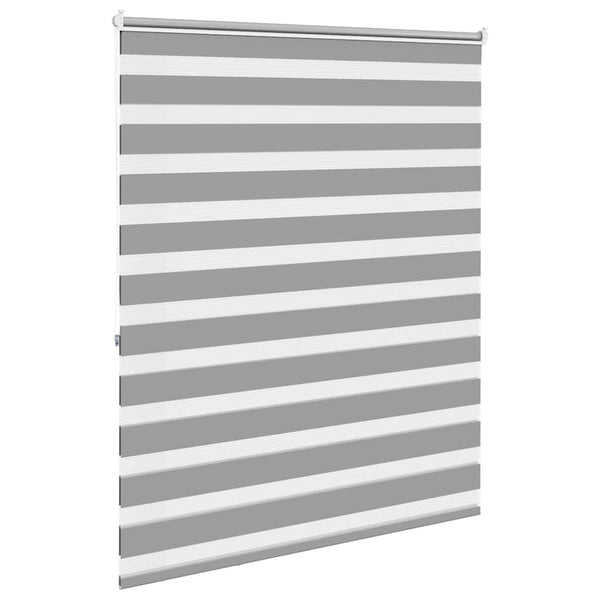 vidaXL Zebra Roller Blind 140.9 x 175 cm, fabric width 136.7 cm, grey