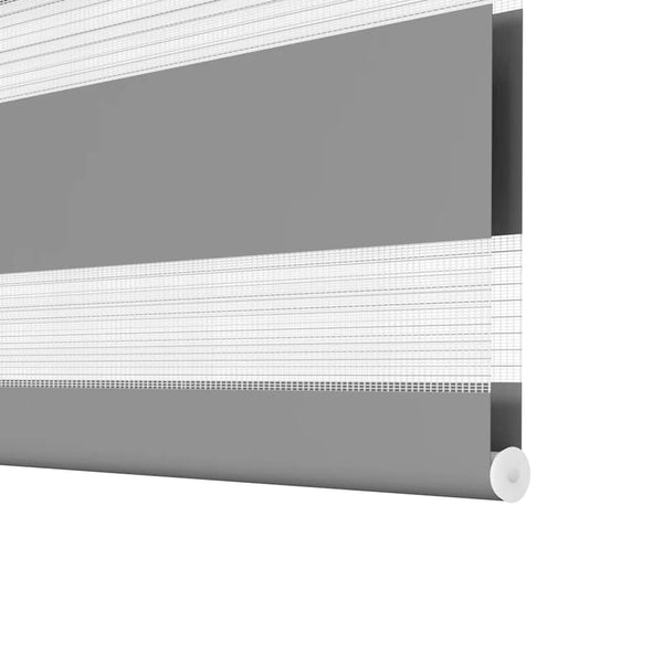 vidaXL Zebra Roller Blind 140.9 x 175 cm, fabric width 136.7 cm, grey