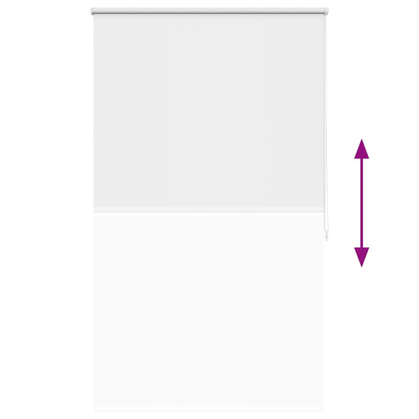 vidaXL Blackout Roller Blind 84.4 x 175 cm, Fabric Width 80 cm, White