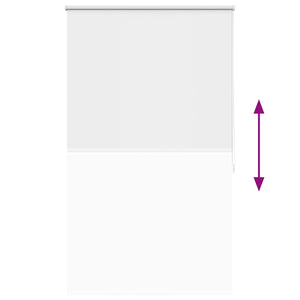 vidaXL Blackout Roller Blind 84.4 x 175 cm, Fabric Width 80 cm, White