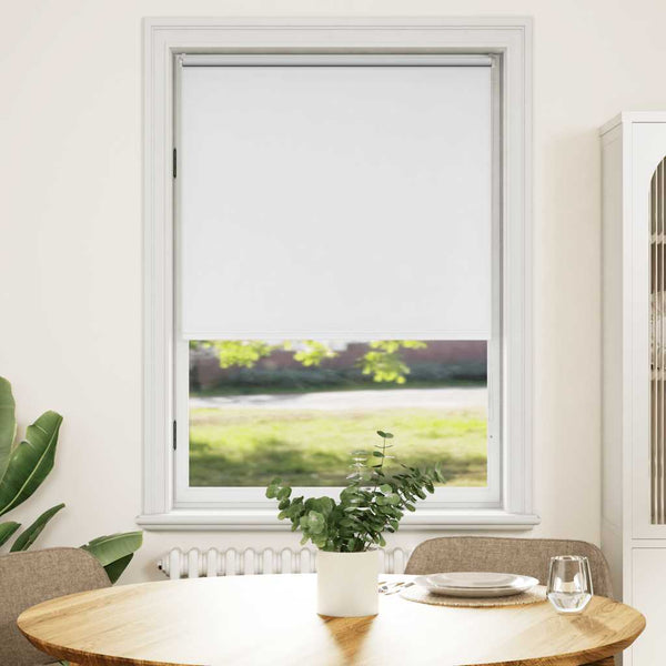 vidaXL Blackout Roller Blind 84.4 x 175 cm, Fabric Width 80 cm, White