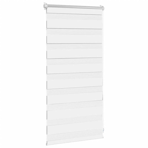 vidaXL Zebra Roller Blind 40.9 x 100 cm, Fabric Width 36.7 cm, White