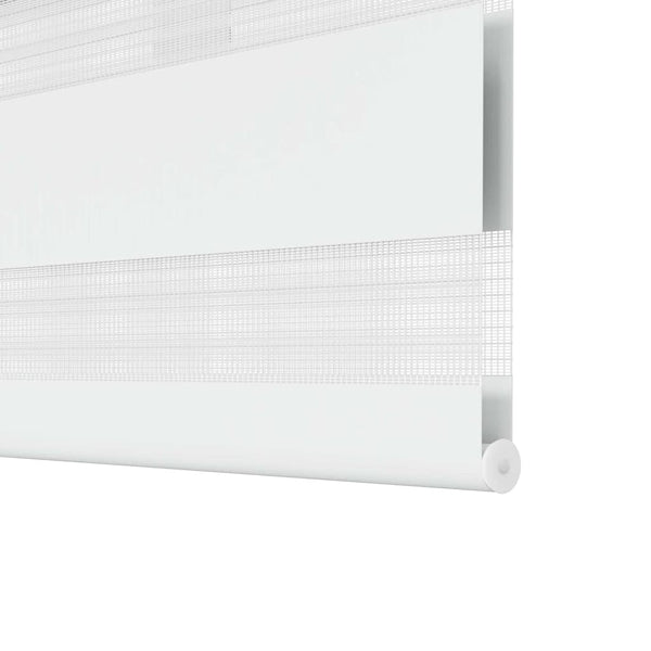 vidaXL Zebra Roller Blind 40.9 x 100 cm, Fabric Width 36.7 cm, White
