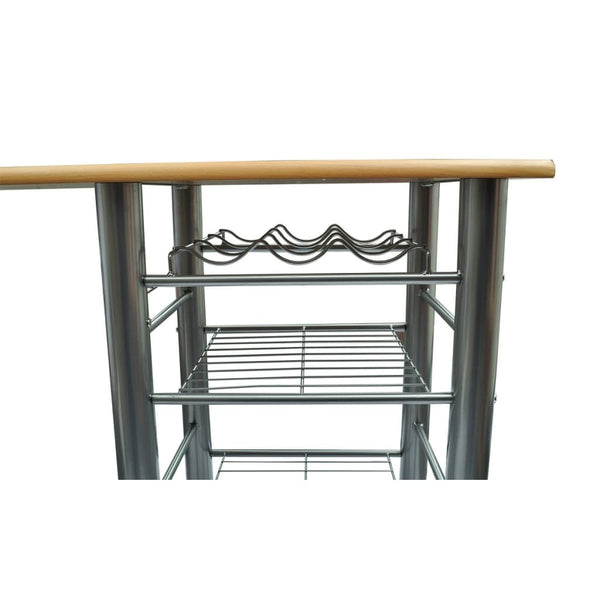 vidaXL Wooden Breakfast Bar Set