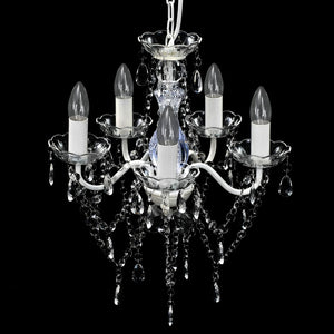 vidaXL Chandelier with 5 Lights Transparent