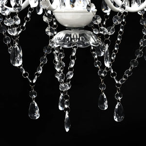 vidaXL Chandelier with 5 Lights Transparent