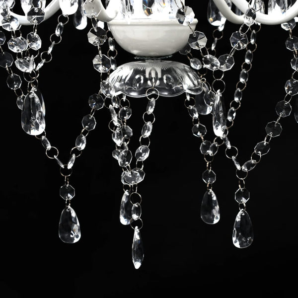 vidaXL Chandelier with 5 Lights Transparent