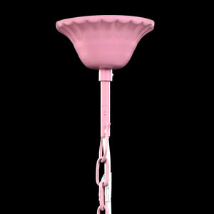 vidaXL Chandelier with 5 Bulbs Pink
