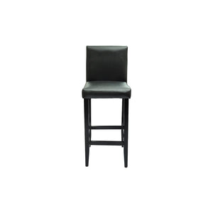 vidaXL Bar Stools 4 pcs Black Faux Leather