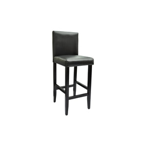 vidaXL Bar Stools 6 pcs Black Faux Leather