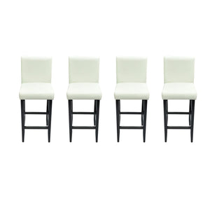 vidaXL Bar Stools 4 pcs. White Faux Leather