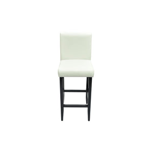vidaXL Bar Stools 6 pcs White Faux Leather