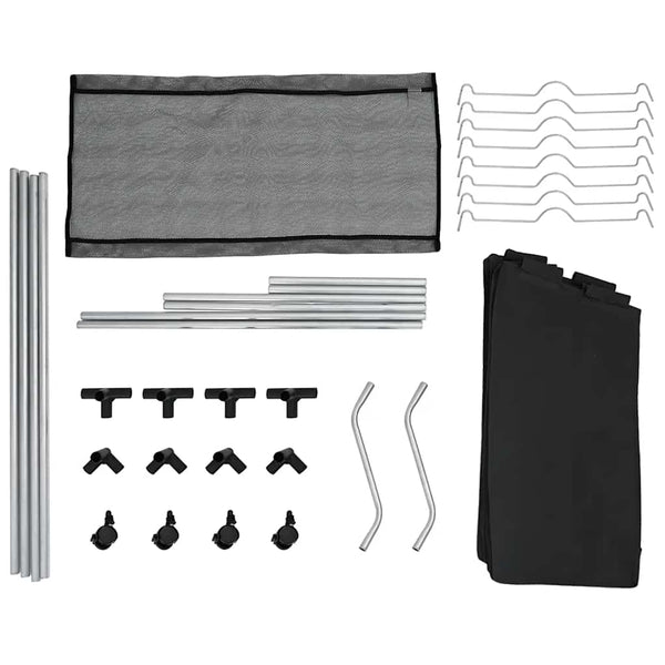 4-Compartment Black Laundry Sorter
