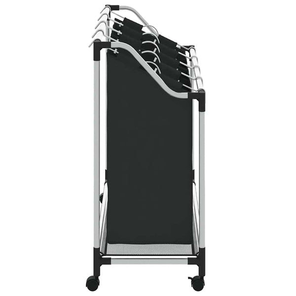 4-Compartment Black Laundry Sorter