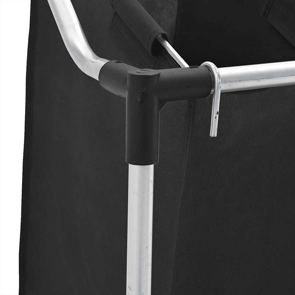 4-Compartment Black Laundry Sorter