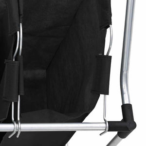 4-Compartment Black Laundry Sorter