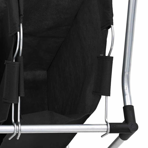 4-Compartment Black Laundry Sorter