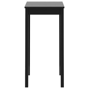 vidaXL Bar Table MDF Black 55x55x107 cm