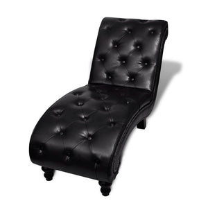 vidaXL Chaise Lounge Brown Faux Leather