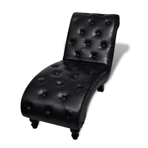 vidaXL Chaise Lounge Brown Faux Leather