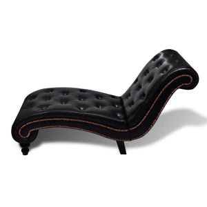 vidaXL Chaise Lounge Brown Faux Leather