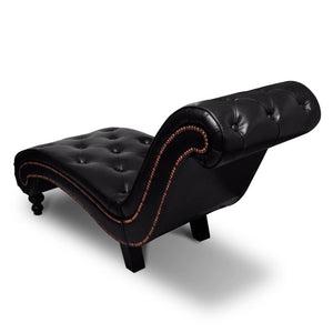 vidaXL Chaise Lounge Brown Faux Leather