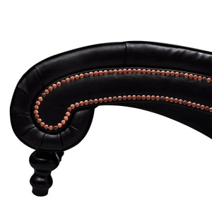 vidaXL Chaise Lounge Brown Faux Leather