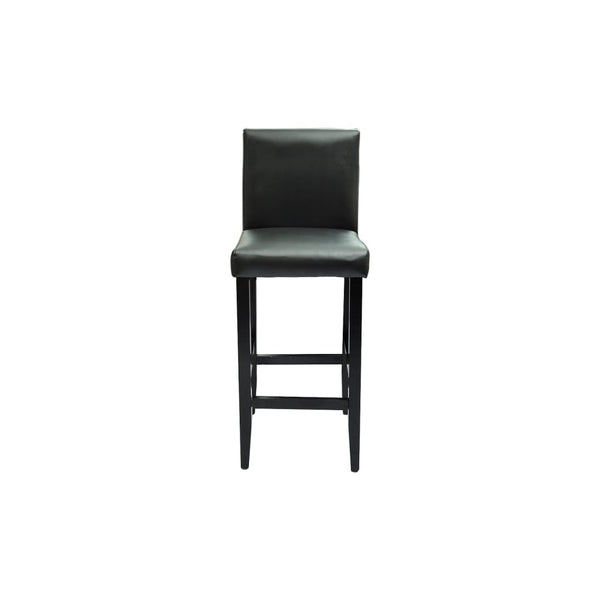 Bar Set Bar Table with 4 Bar Stools Black
