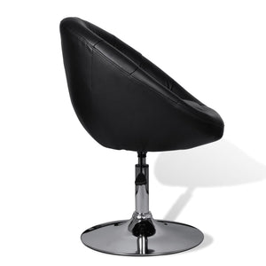 vidaXL Cocktail Armchair Black Faux Leather