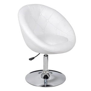 vidaXL Cocktail Armchairs 2 pcs White Faux Leather