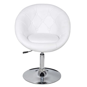 vidaXL Cocktail Armchairs 2 pcs White Faux Leather
