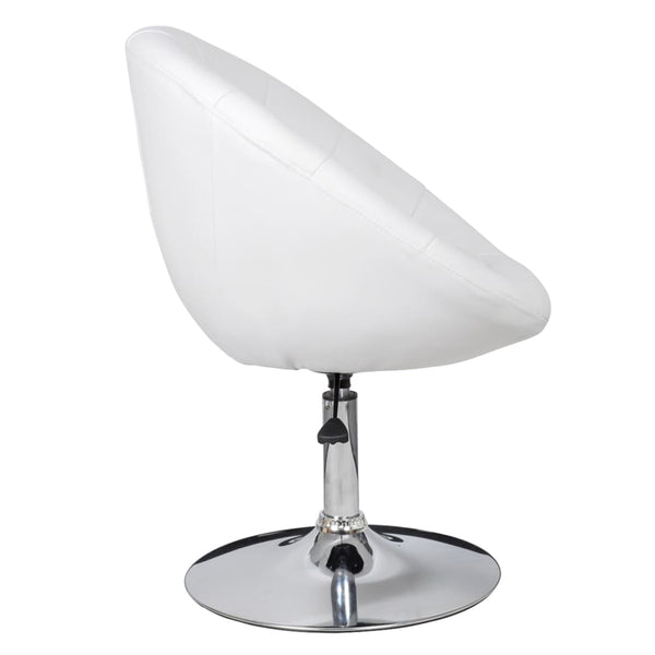 vidaXL Cocktail Armchairs 2 pcs White Faux Leather