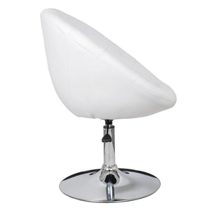 vidaXL Cocktail Armchairs 2 pcs White Faux Leather