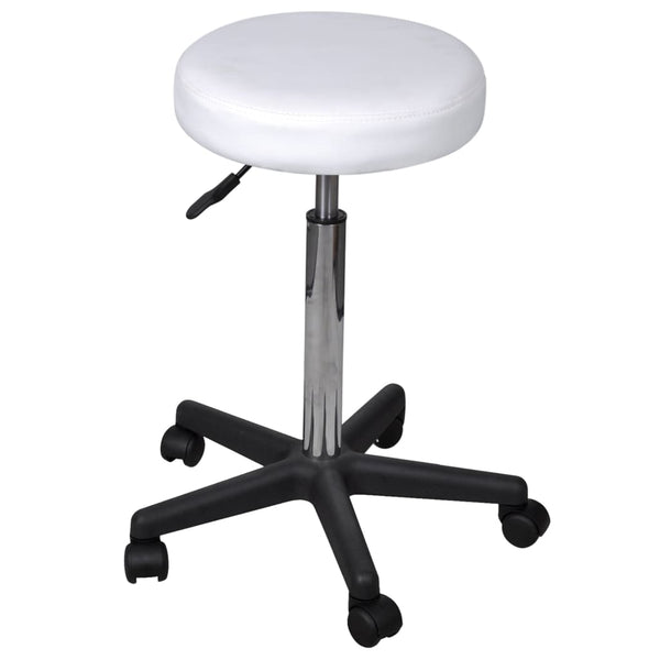 vidaXL Office Stool White