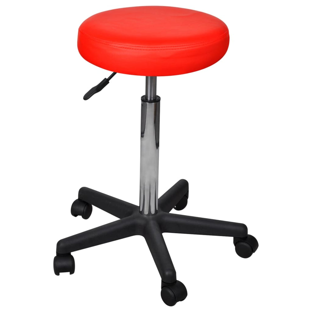 vidaXL Office Stool Red