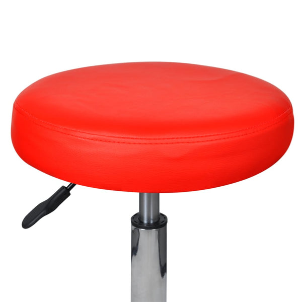 vidaXL Office Stool Red