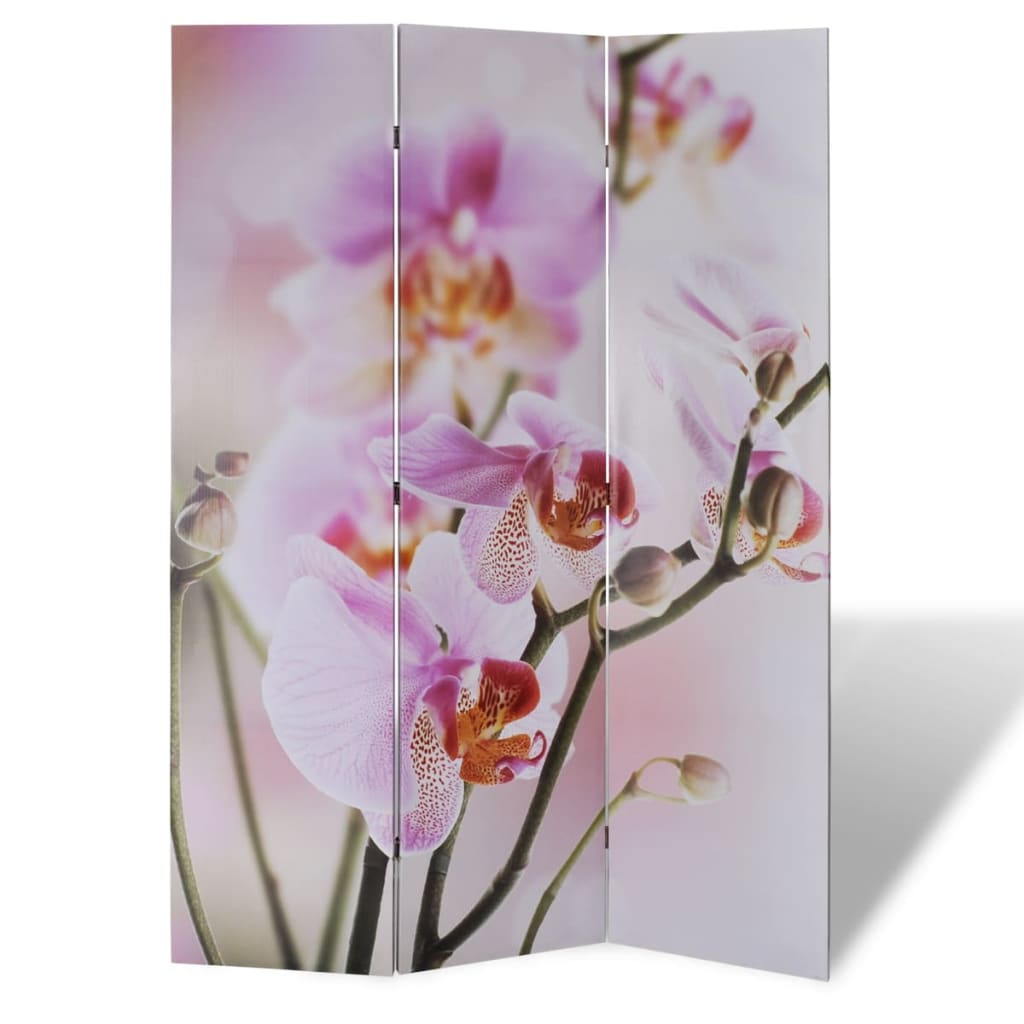 vidaXL Folding Room Divider 120 x 170 cm Flower