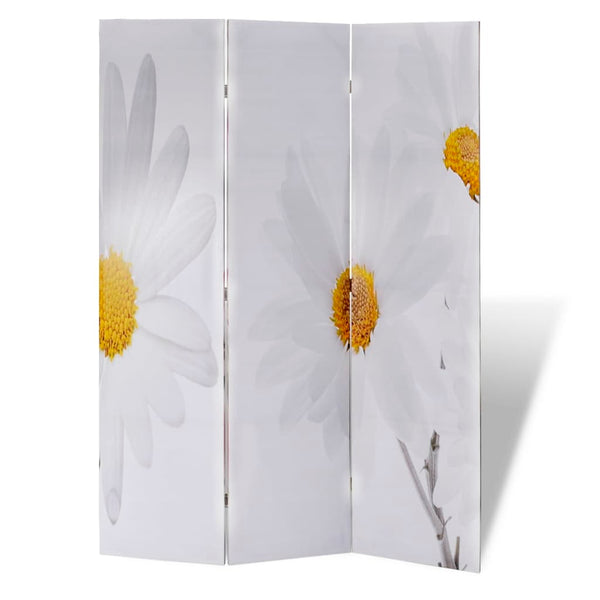vidaXL Folding Room Divider 120 x 170 cm Flower