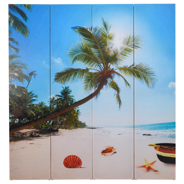 vidaXL Folding Room Divider 160 x 170 cm Beach
