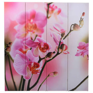 vidaXL Folding Room Divider 160 x 170 cm Flower