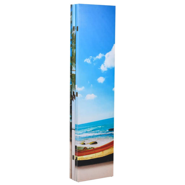 vidaXL Folding Room Divider 200 x 170 cm Beach
