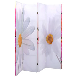 vidaXL Folding Room Divider 200 x 170 cm Flower