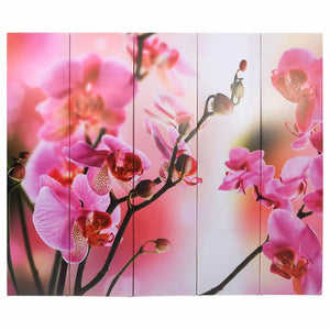 vidaXL Folding Room Divider 200 x 170 cm Flower