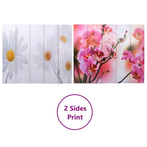 vidaXL Folding Room Divider 200 x 170 cm Flower