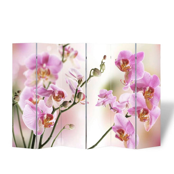 vidaXL Folding Room Divider 217x170 cm Flower