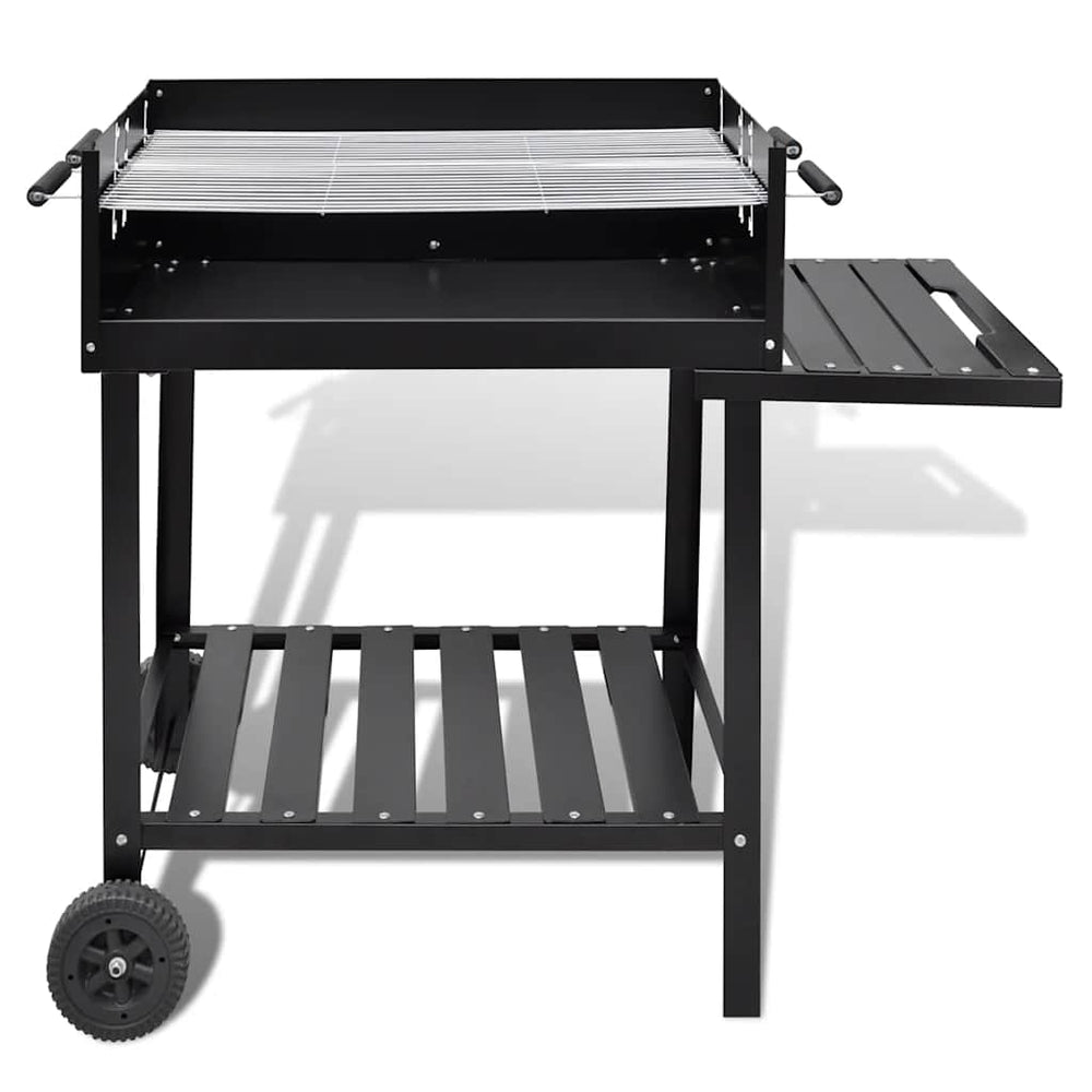 BBQ Grill Pedestal Grill Standing Grill Charcoal Grill Barbecue with 2 Wheels