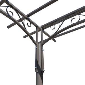 Steel Pavilion Gazebo Garden House Arbour Summer House